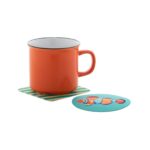 CreaFelt Drink RPET filc poháralátét, négyzet fehér AP716505-B