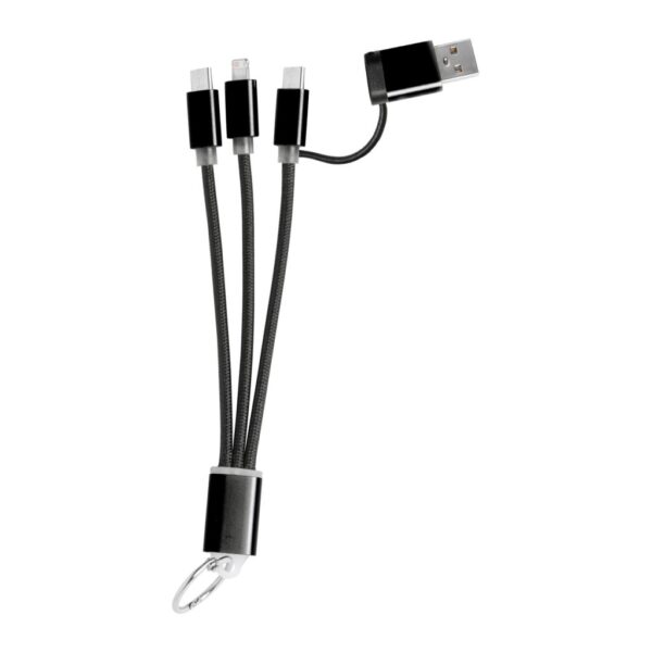 Frecles USB töltős kulcstartó fekete AP722111-10
