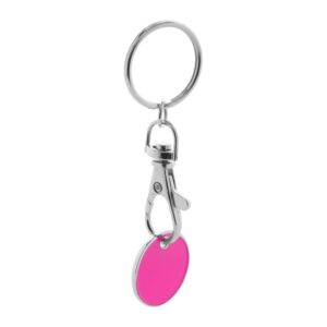 Euromarket kulcstartós bevásárlókocsi érme pink AP731809-25
