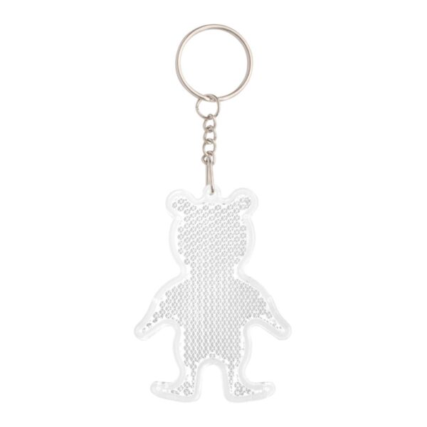 Safebear fényvisszaverő kulcstartó fehér AP844007-01