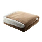 Sammia korallgyapjú takaró barna fehér AP861006-93