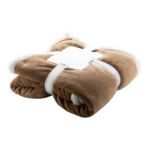 Sammia korallgyapjú takaró barna fehér AP861006-93